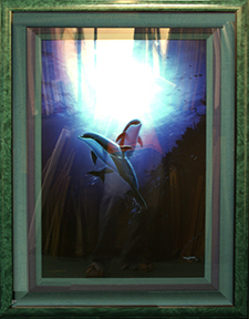 ROBERT WYLAND "DOLPHIN DANCE" SERIGRAPH  40" X  26"