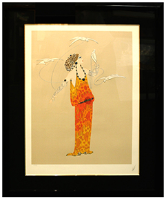 ERTE -  "LOVE GODDESS" -  EMBOSSED SERI W/ FOIL STAMP