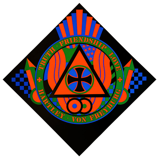 ROBERT INDIANA  "THE HARTLEY ELEGIES VIII"    60" X 60"