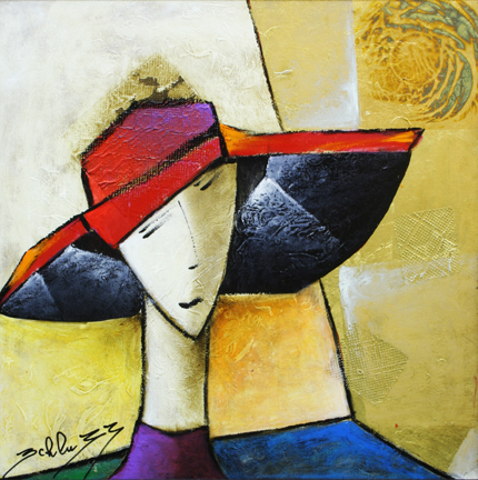 SCHLUSS "DAWN" ORIGINAL MIXED MEDIA  -GALLART-