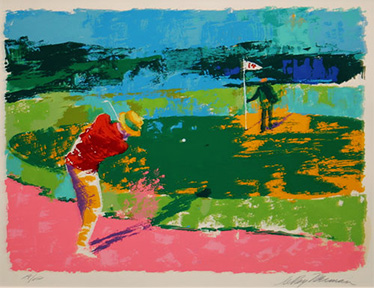 LEROY NEIMAN "CHIPPING TIME" SERIGRAPH  22" X  27"