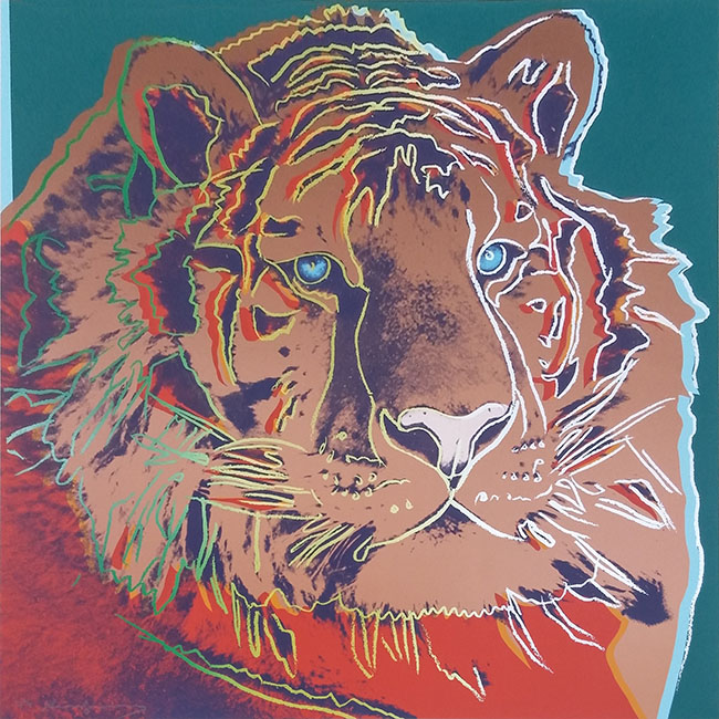 ANDY WARHOL "SIBERIAN TIGER" II.297  38" X 38"