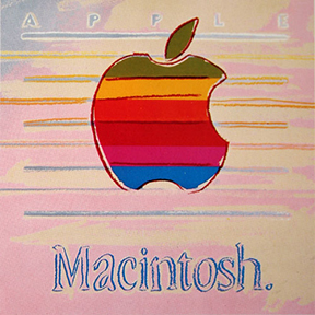 ANDY WARHOL "APPLE" II.359  ADS   38" X  38"  1985