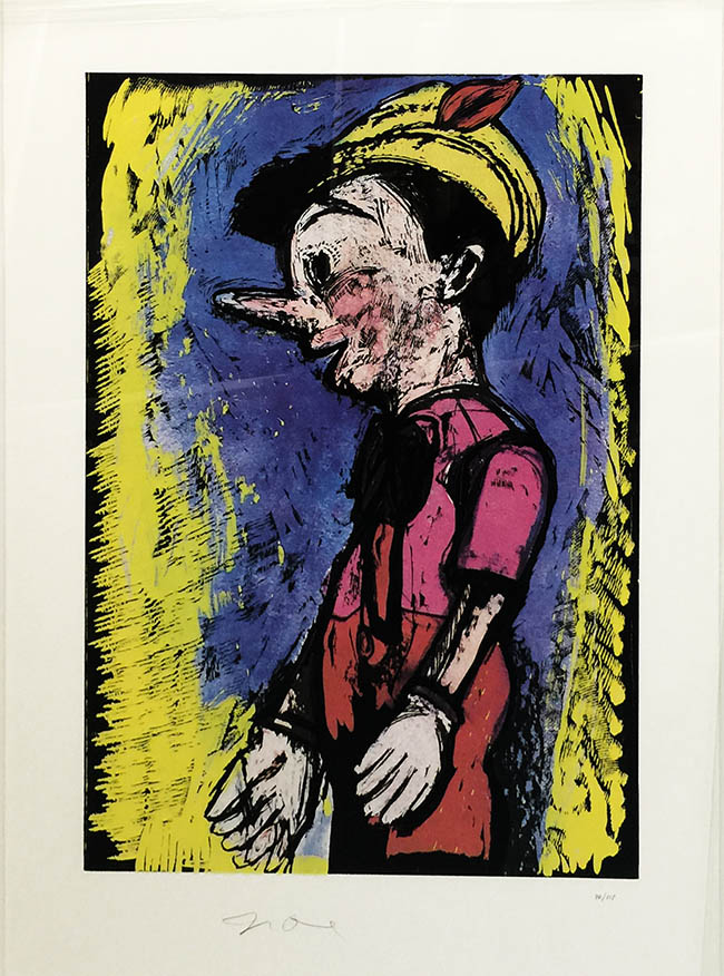 JIM DINE    "PINOCCHIO"  SCREENPRINT   37" X 27"   2008
