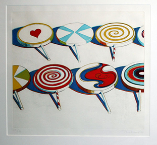 WAYNE THIEBAUD "BIG SUCKERS" AQUATINT 22" X 29"