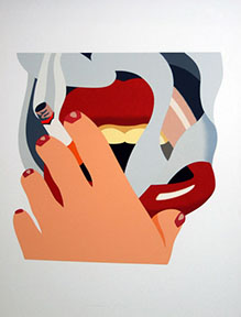 TOM WESSELMANN "SMOKER" SCREENPRINT 26" X 19"