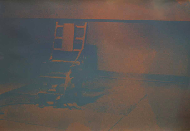 ANDY WARHOL "ELECTRIC CHAIR II.76"  SCREENPRINT 35x48"