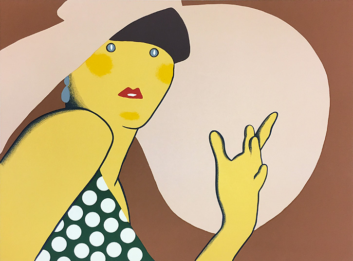 KIKI KOGELNIK - LADY WITH HAT KIKI KOGELNIK - LADY WITH HAT